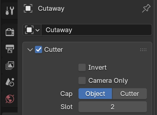 Cutter panel in Reblend