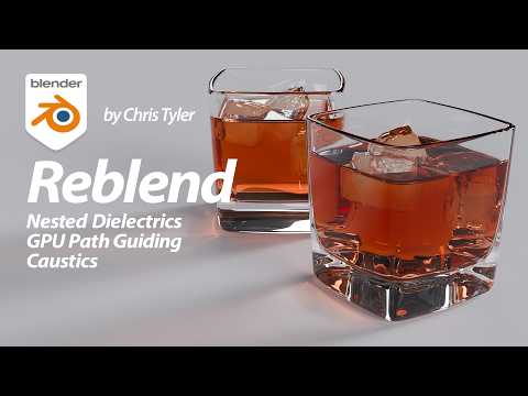 Christopher 3D’s Reblend video thumbnail, showing two glasses with liquid and ice